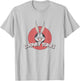 Looney Tunes Bugs Bunny Face Red Rings Portrait Retro T-Shirt - T-Shirt | Ash