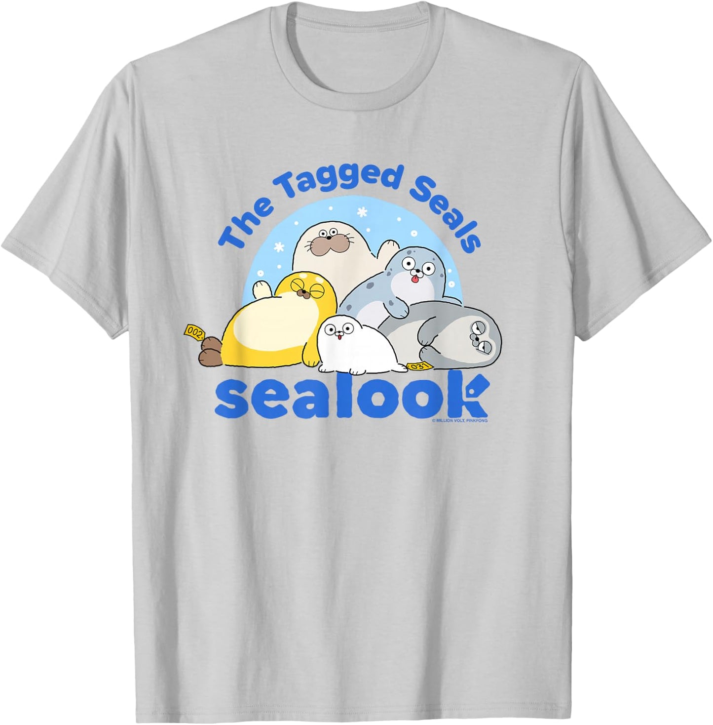 Sealook The Tagged Seals T-Shirt - T-Shirt | Ash