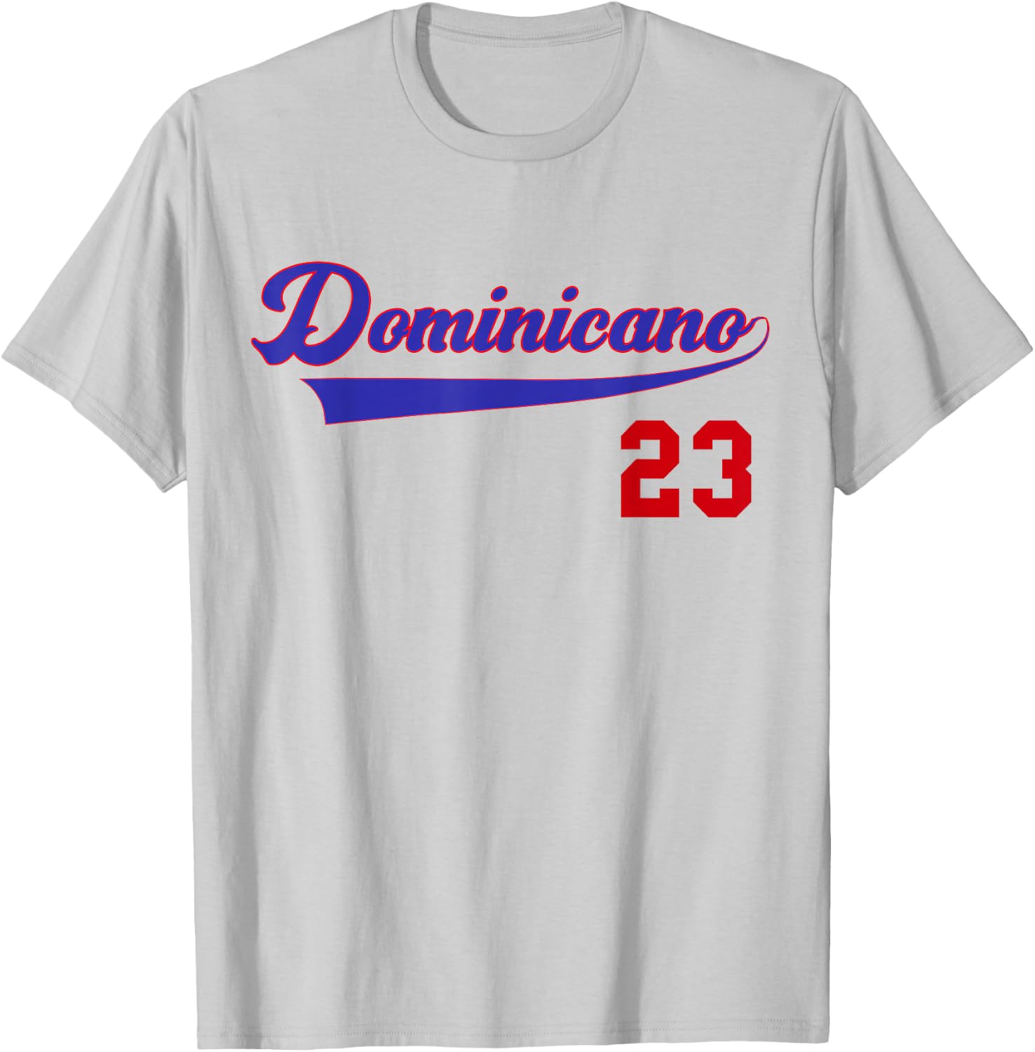 Dominicano Flag RD Dominikanische Republik Baseball Trikot T-Shirt - T-Shirt | Ash