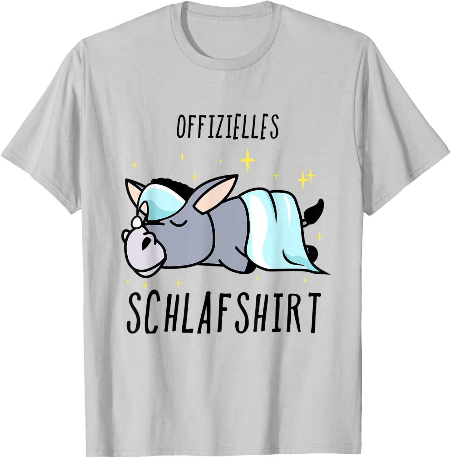 Esel Pyjama Schlafanzug T-Shirt - T-Shirt | Ash