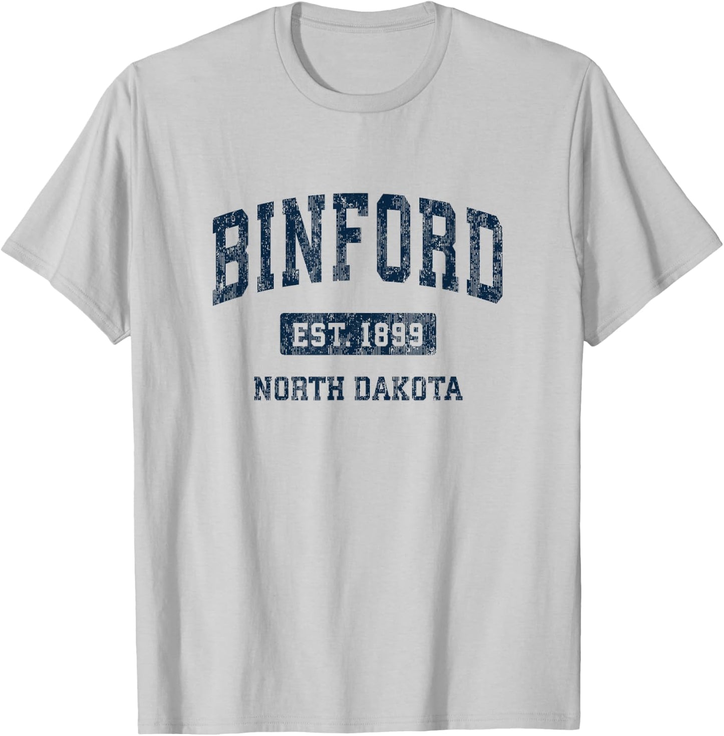 Binford North Dakota ND Vintage Style , gray T-Shirt - T-Shirt | Ash