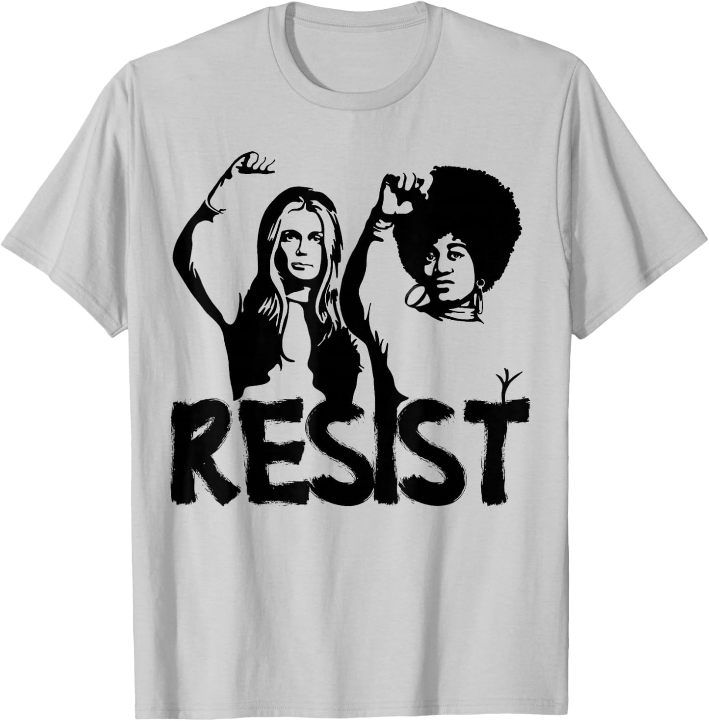 Gloria Steinem and Dorothy Pitman Hughes Resist T-Shirt - T-Shirt | Ash
