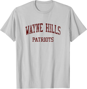 Wayne Hills High School HS Wayne NJ Vintage Sports T-Shirt - T-Shirt | Ash