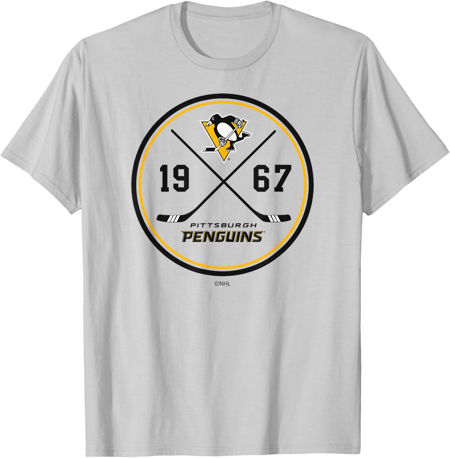 Pittsburgh Penguins Prize Gray Officially Licensed T-Shirt - T-Shirt | Ash