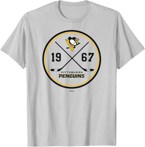 Pittsburgh Penguins Prize Gray Officially Licensed T-Shirt - T-Shirt | Ash