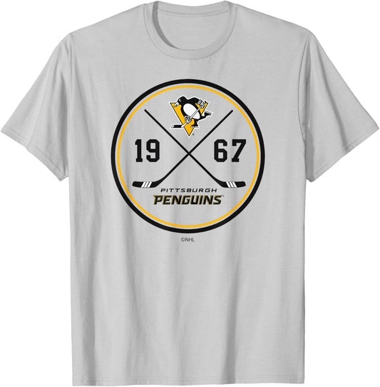 Pittsburgh Penguins Prize Gray Officially Licensed T-Shirt - T-Shirt | Ash
