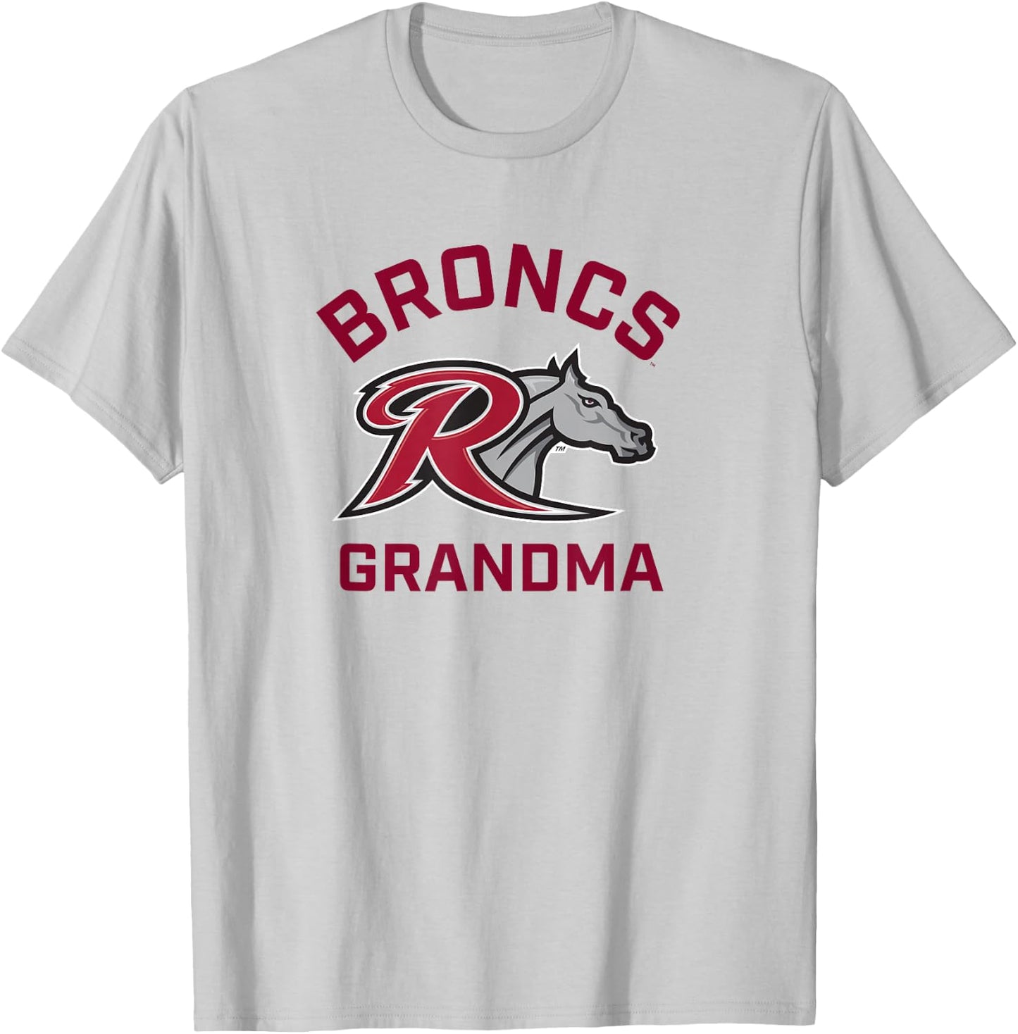 Rider University Broncs Arched Grandma T-Shirt - T-Shirt | Ash