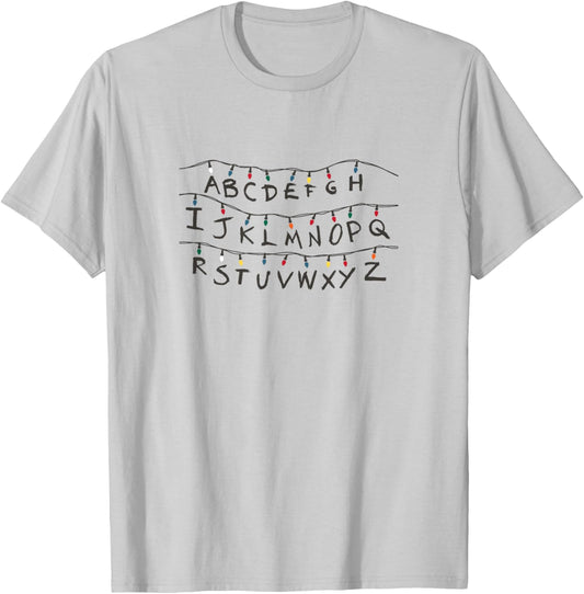 Stranger Things Alphabet , white, S T-Shirt - T-Shirt | Ash
