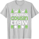 Christmas Cousin Crew Cute Family Photo Pajama Holiday Gift T-Shirt - T-Shirt | Ash