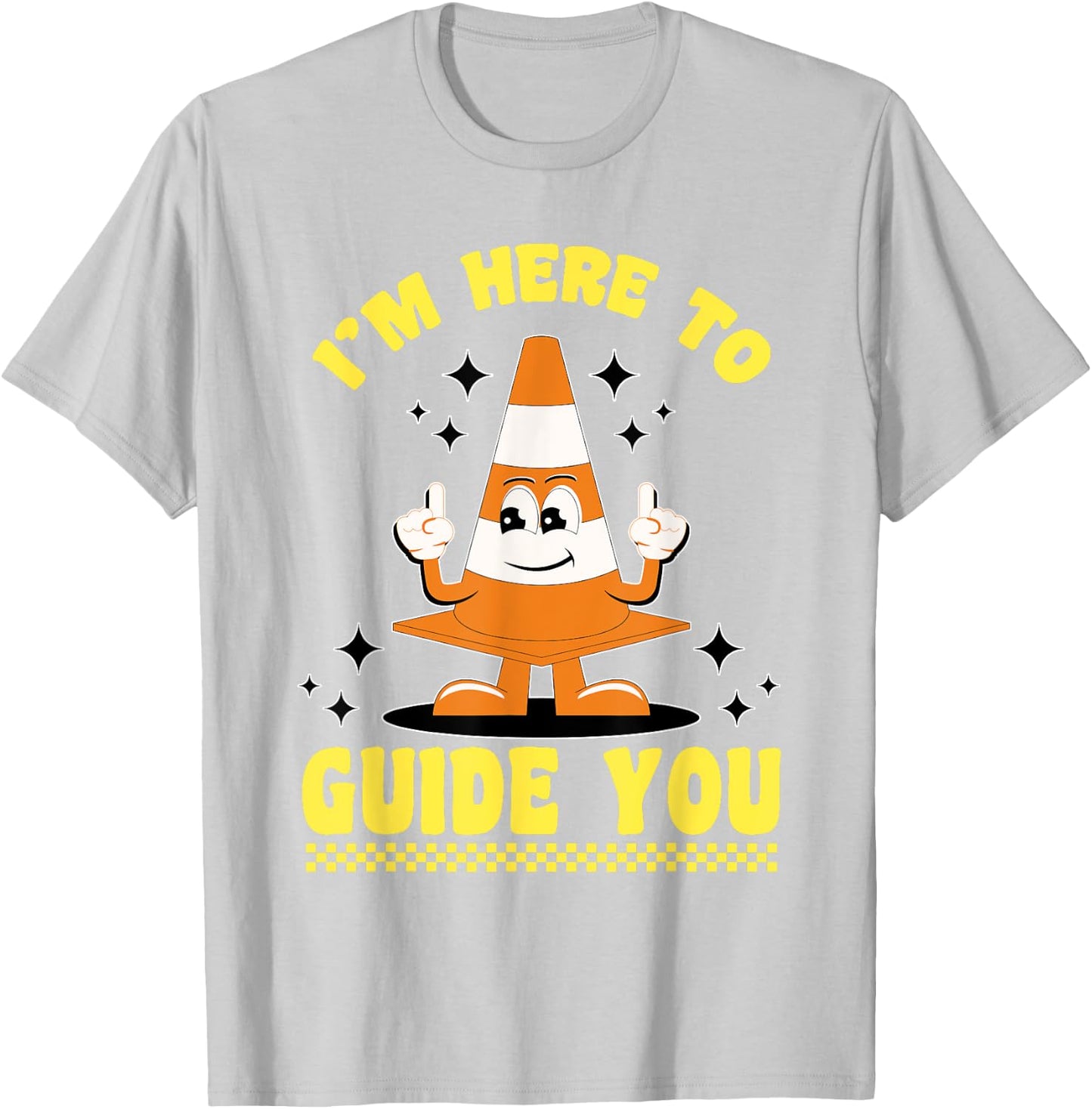 Traffic Cone Halloween Costume I'm Here To Guide You T-Shirt - T-Shirt | Ash