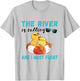 Summer Float Trip Duck The River Is Calling River Tubing T-Shirt - T-Shirt | Ash