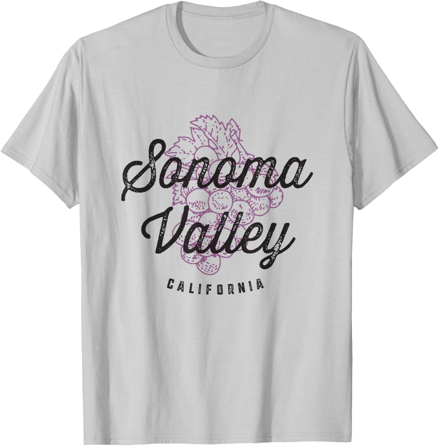 Sonoma Valley California Wine Country Vintage T-Shirt - T-Shirt | Ash
