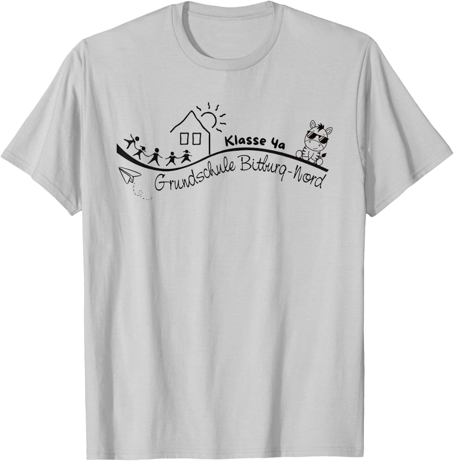 Klasse 4a Grundschule Bitburg Nord Schulabschluss Design T-Shirt - T-Shirt | Ash