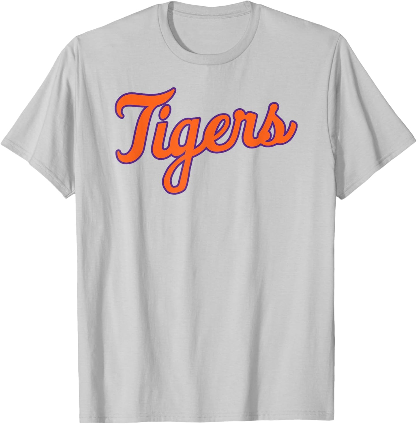 Clemson Tigers Cursive Mascot Officially Licensed T-Shirt - T-Shirt | Ash