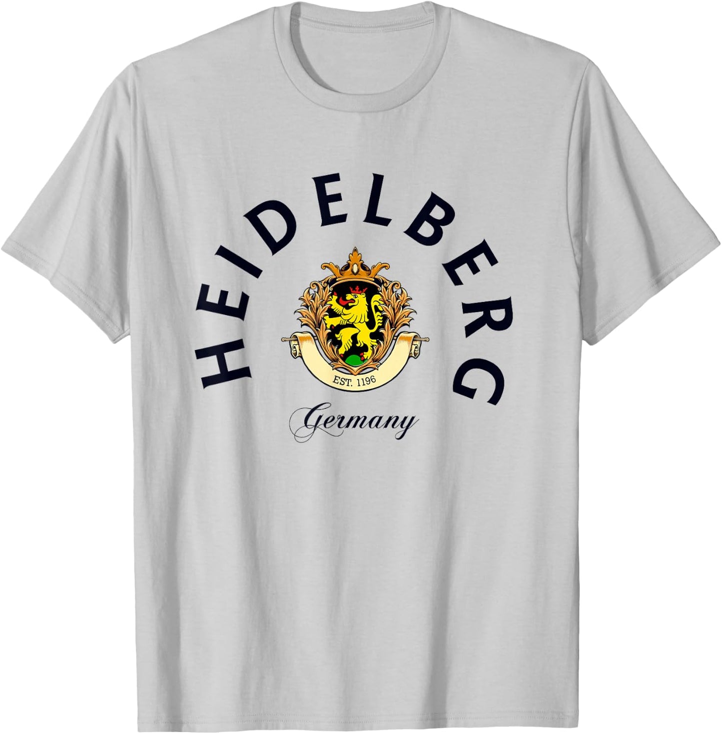 Heidelberg Germany Travel Vintage German Park T-Shirt - T-Shirt | Ash