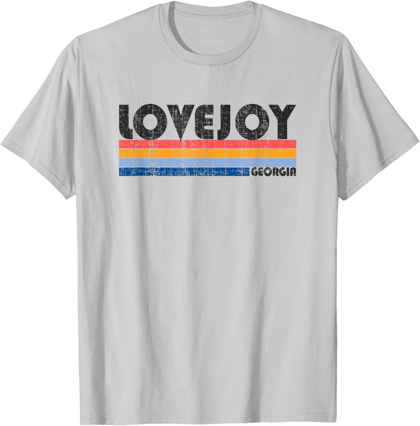 Show your Lovejoy, GA Hometown Pride with this Retro 70s 80s T-Shirt - T-Shirt | Ash