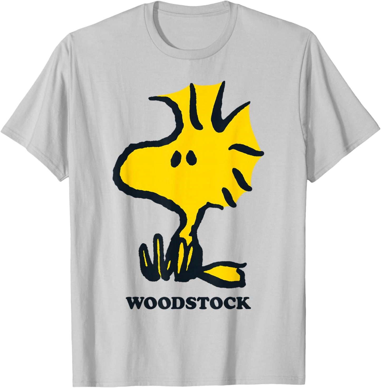 Peanuts Woodstock Sit Down , White, S T-Shirt - T-Shirt | Ash