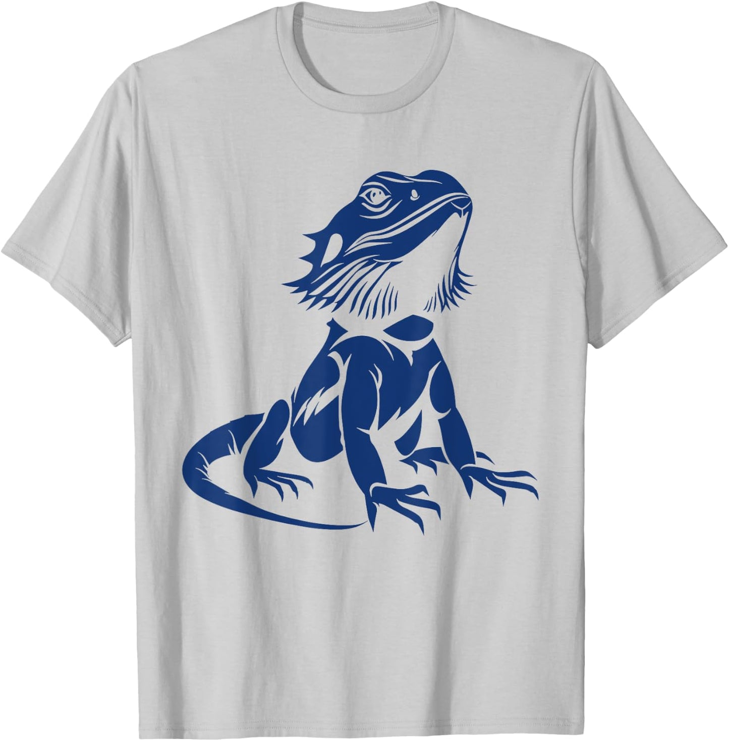 Cute Reptile Lizard Humor Pogona Simple Bearded Dragon T-Shirt - T-Shirt | Ash