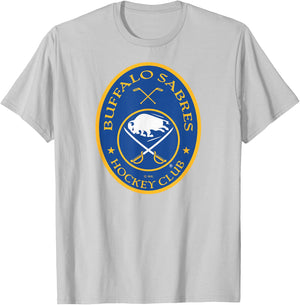 Buffalo Sabres Iconic Officially Licensed T-Shirt - T-Shirt | Ash