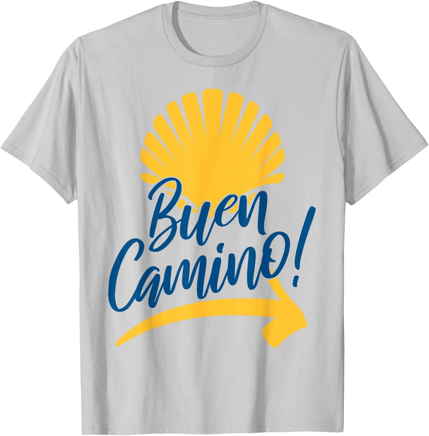 Buen Camino Pilgrimage Camino De Santiago Hiker T-Shirt - T-Shirt | Ash