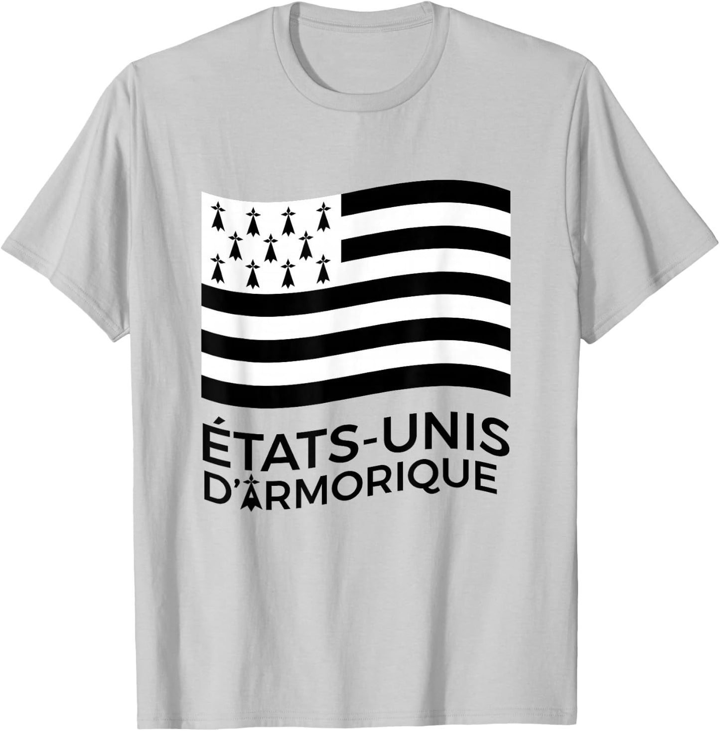 Gift Brittany United States of Armorique Humour Breton , white, S T-Shirt - T-Shirt | Ash