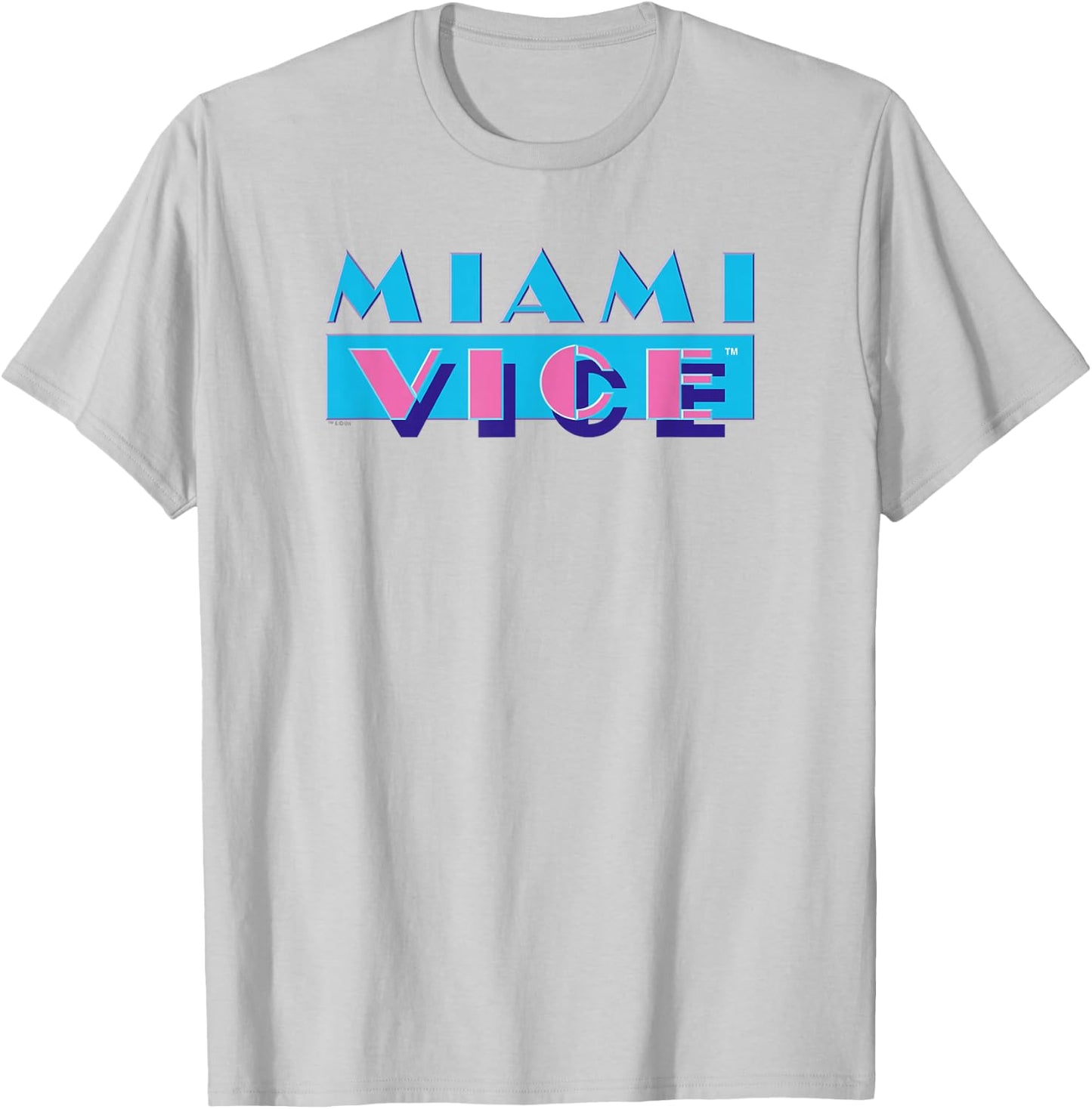 Miami Vice Logo , gray, s T-Shirt - T-Shirt | Ash