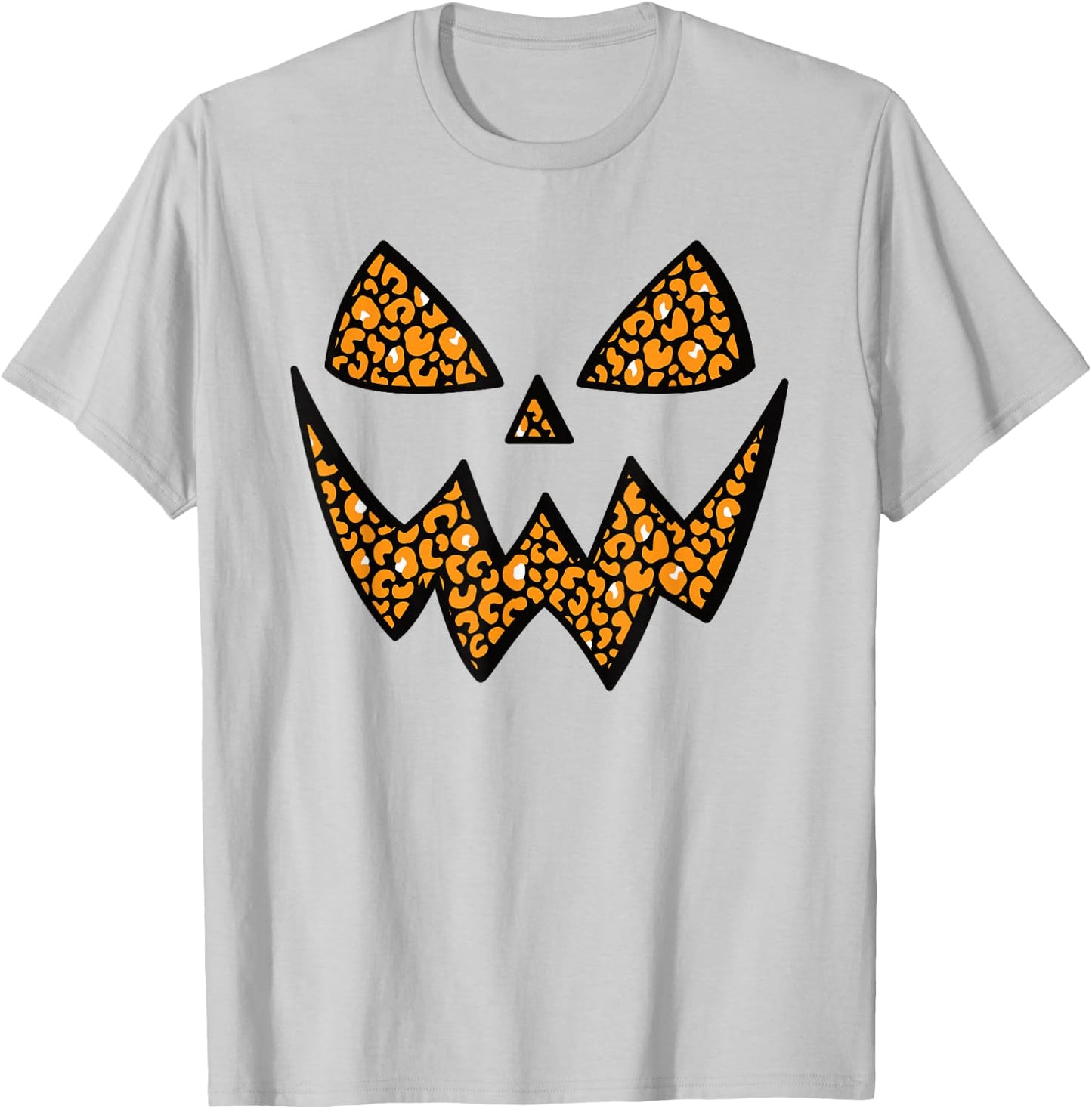 Halloween Jack O Lantern Pumpkin Face Men Women Kids T-Shirt - T-Shirt | Ash