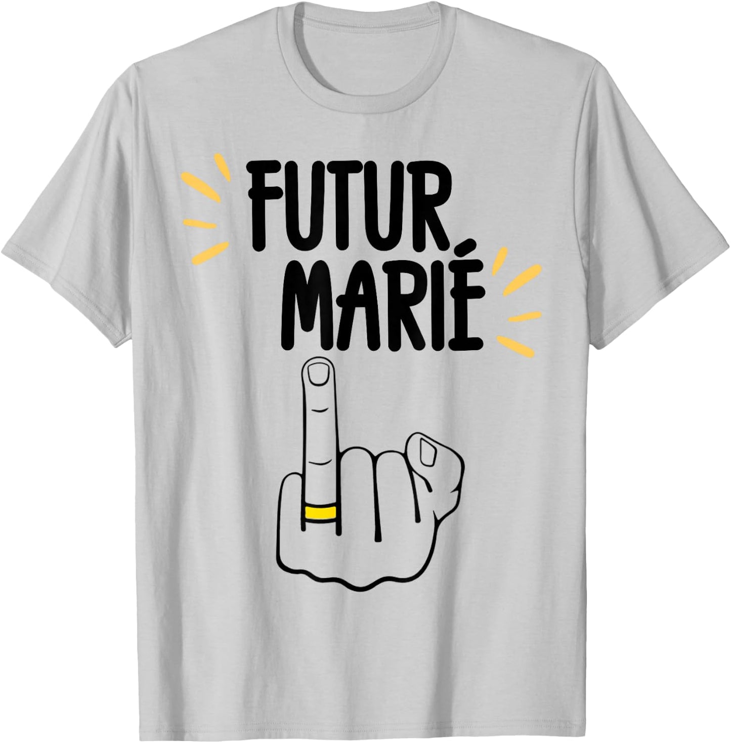 Futur Marié Enterrement Vie De Garçon EVG Humour T-Shirt - T-Shirt | Ash