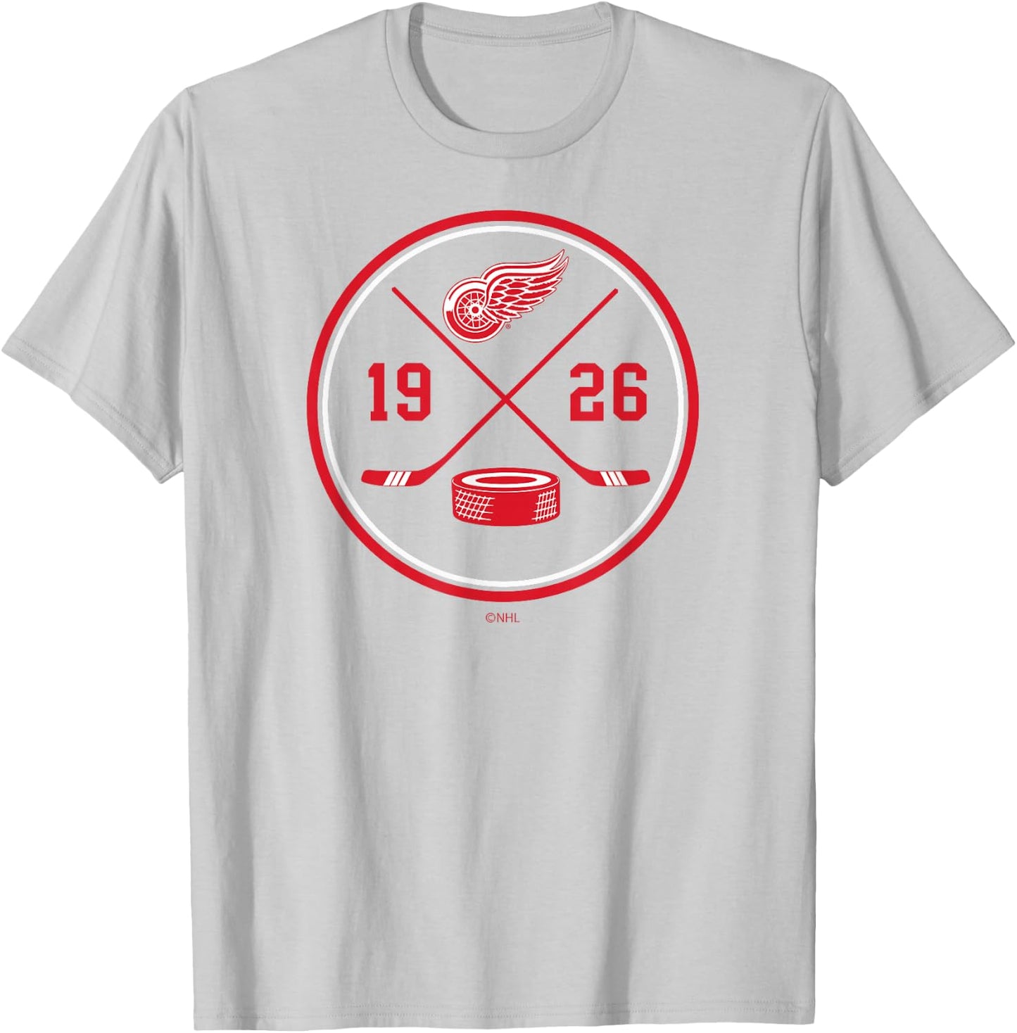Detroit Red Wings Prize Officially Licensed T-Shirt - T-Shirt | Ash