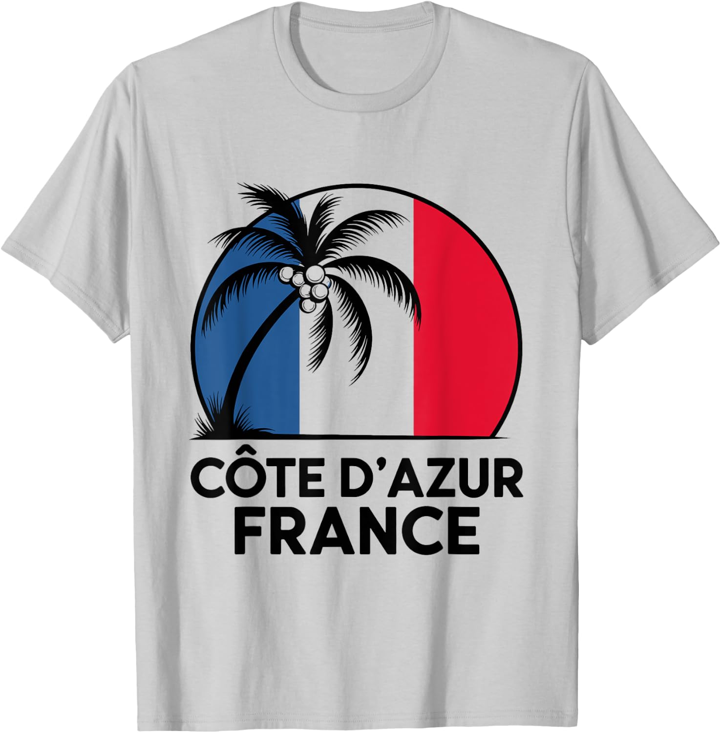 Cote d'Azur France Holiday Souvenir Beach , white, S T-Shirt - T-Shirt | Ash