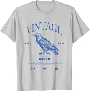 Raven Vintage T-Shirt - T-Shirt | Ash