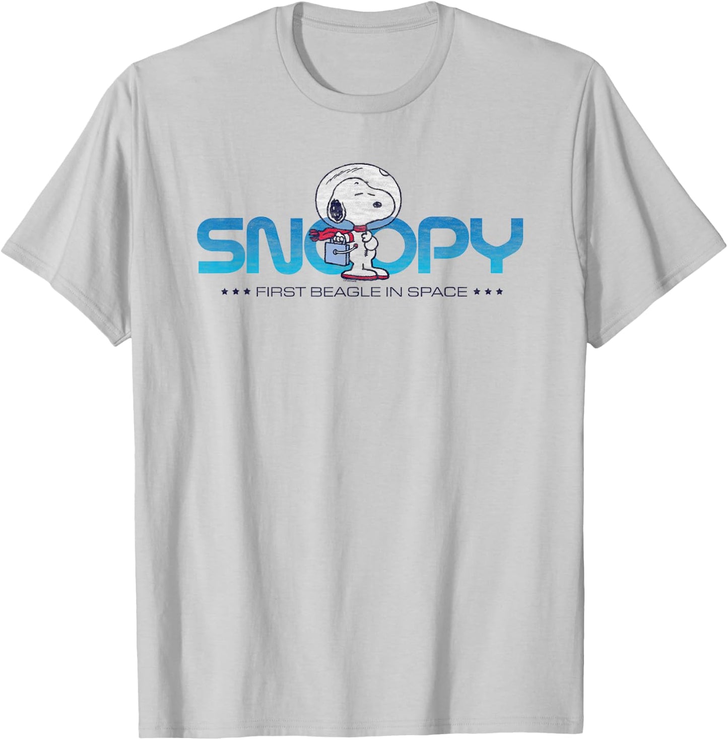 Peanuts Snoopy First Beagle in Space T-Shirt - T-Shirt | Ash