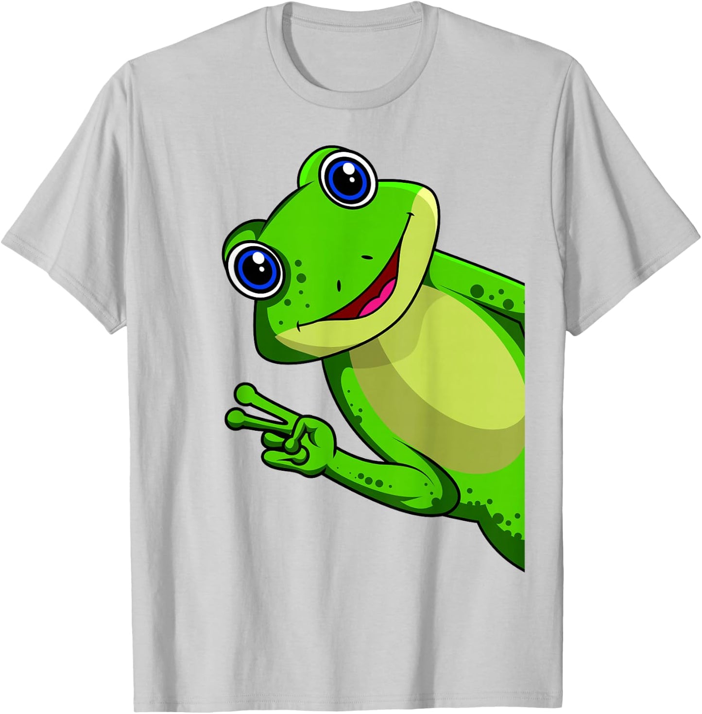 Frog Children's Boys Girls Women's Frog , Green T-Shirt - T-Shirt | Ash