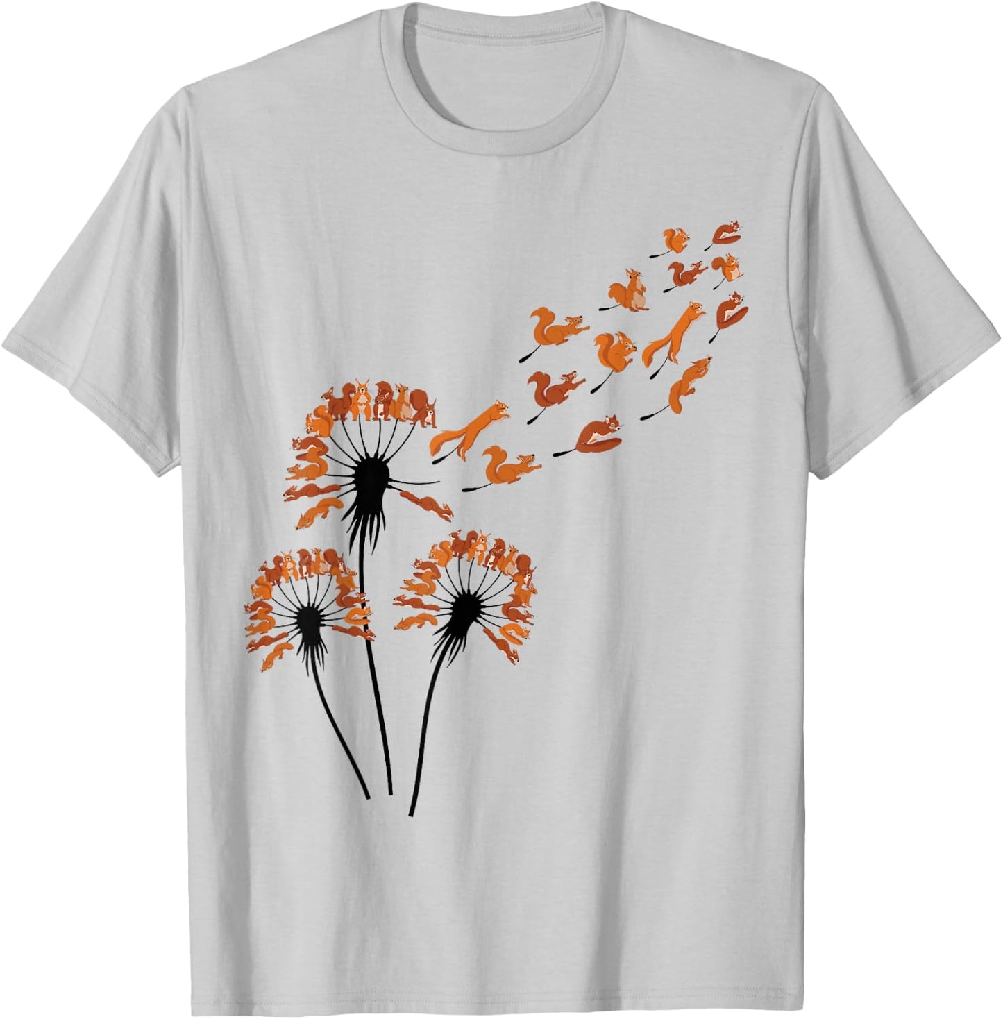 Dandelion Squirrel Stuff for Squirrel Lover | Squirrel T-Shirt - T-Shirt | Ash
