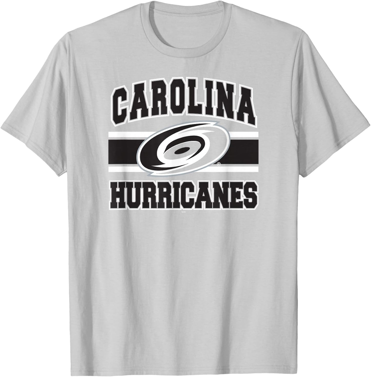 Carolina Hurricanes Stripe Red Officially Licensed T-Shirt - T-Shirt | Ash