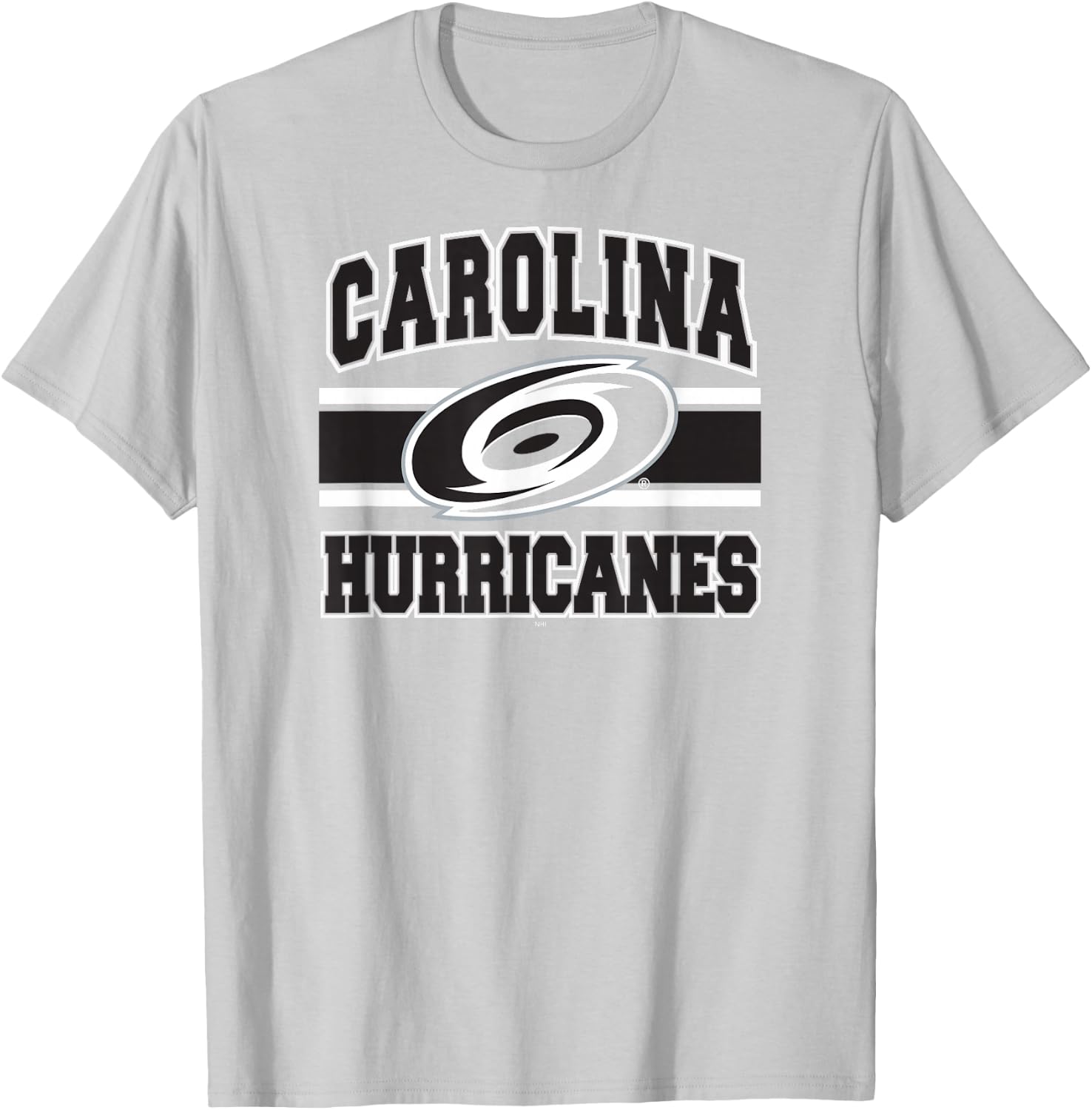 Carolina Hurricanes Stripe Red Officially Licensed T-Shirt - T-Shirt | Ash