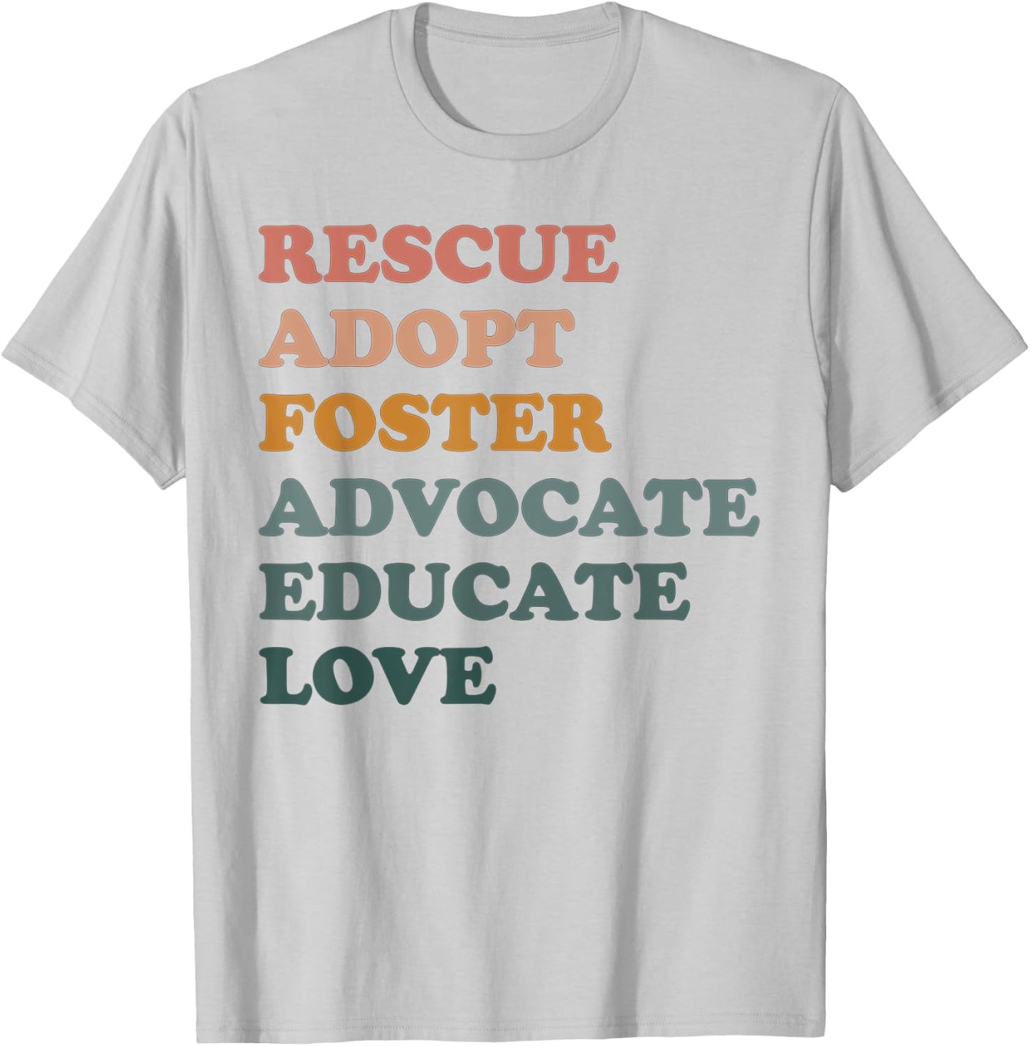 Rescue Adopt Foster Pet Dog Lover Dog Mom Adoption Women T-Shirt - T-Shirt | Ash