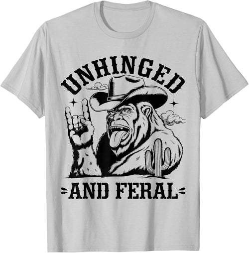 Unhinged And Feral Western Cowboy Bigfoot Sasquatch Vintage