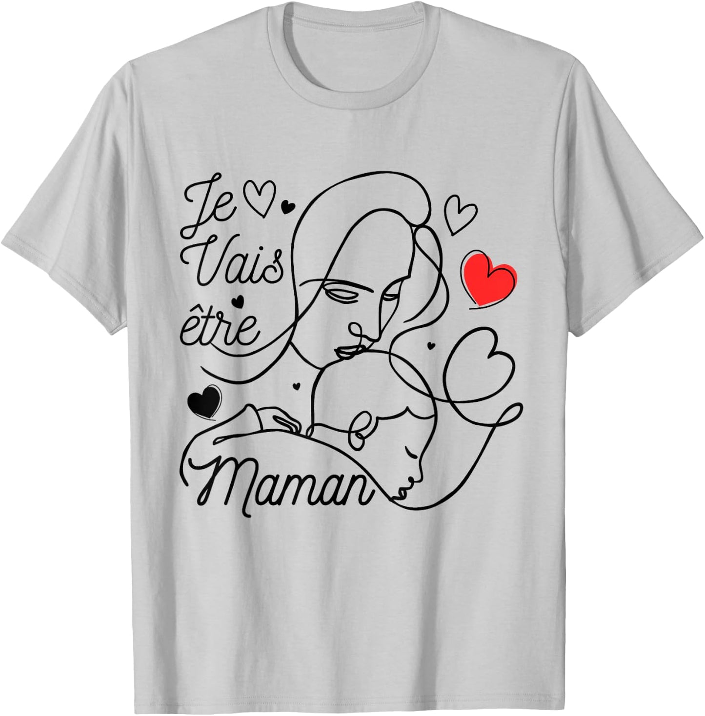 Pregnant woman Future Mom 2025 announcement pregnancy original , white, S T-Shirt - T-Shirt | Ash