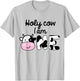 Kids 1st Birthday Holy Cow I Am One Toddler Boy Son Matching T-Shirt - T-Shirt | Ash