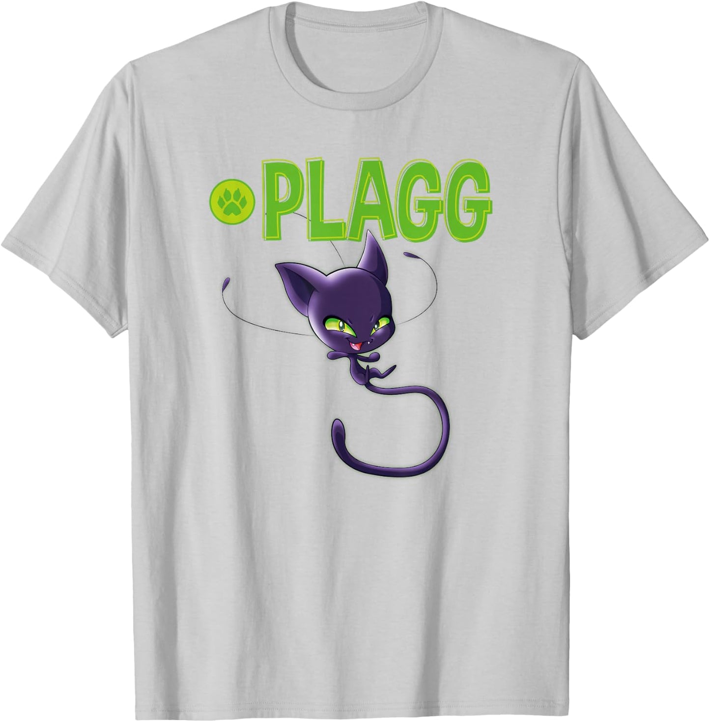 Miraculous Ladybug Kwamis Collection Plagg power T-Shirt - T-Shirt | Ash