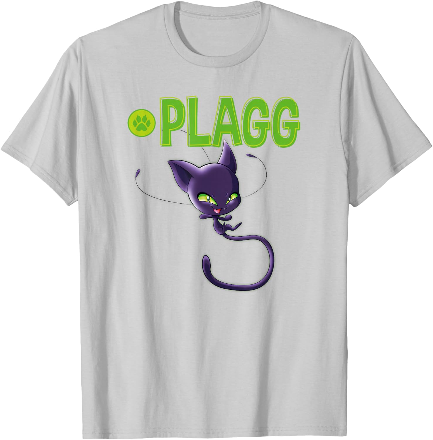 Miraculous Ladybug Kwamis Collection Plagg power T-Shirt - T-Shirt | Ash