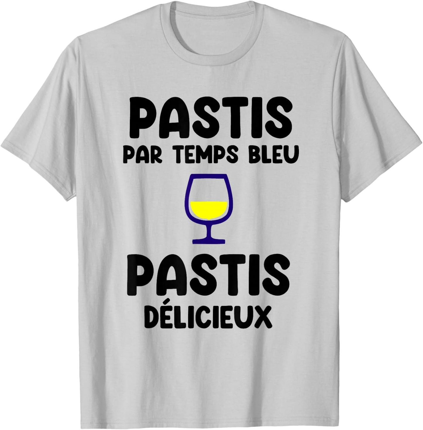 Pastis par Temps Bleu Pastis délicieux apéro T-Shirt - T-Shirt | Ash