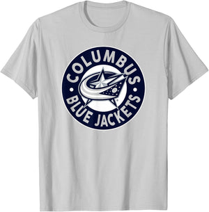 Columbus Blue Jackets Symbol Red Officially Licensed T-Shirt - T-Shirt | Ash