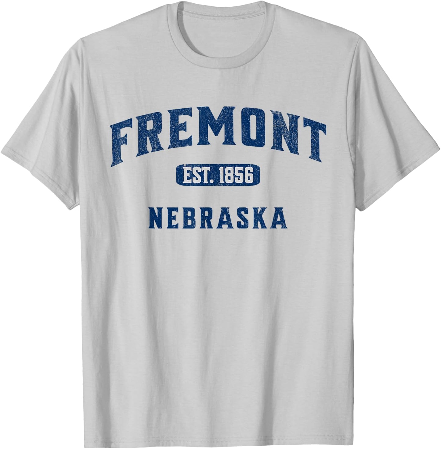 Vintage Athletic Souvenir Visit Fremont Nebraska T-Shirt - T-Shirt | Ash
