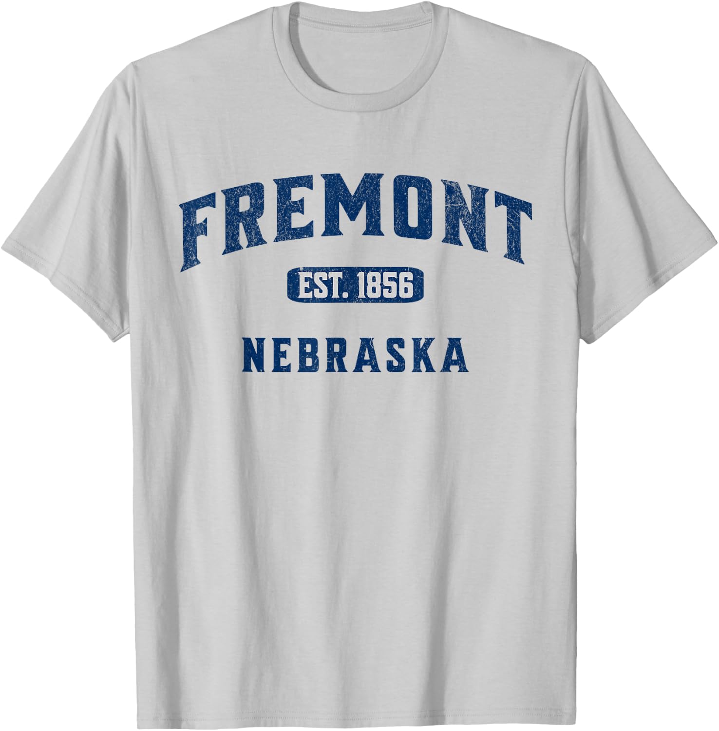 Vintage Athletic Souvenir Visit Fremont Nebraska T-Shirt - T-Shirt | Ash