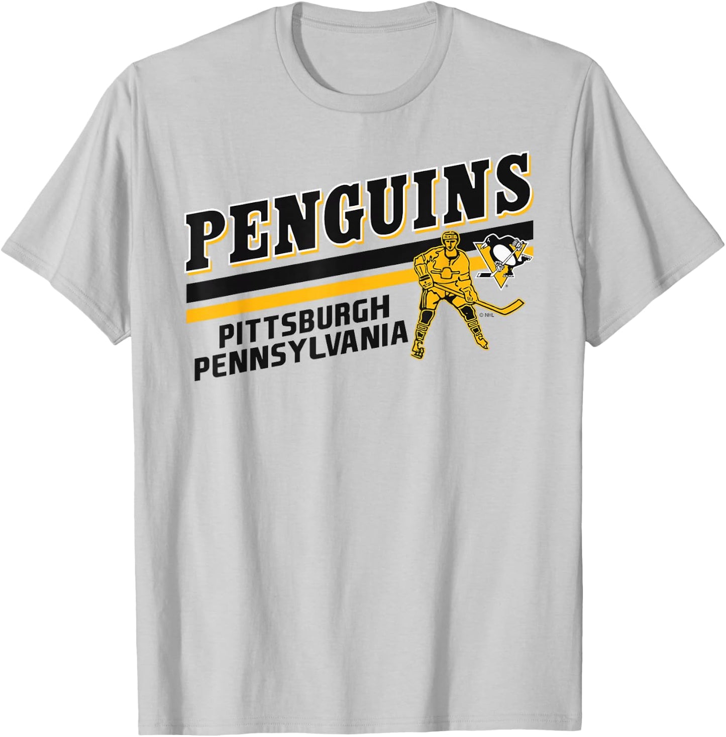 Pittsburgh Penguins Player Gray Officially Licensed T-Shirt - T-Shirt | Ash