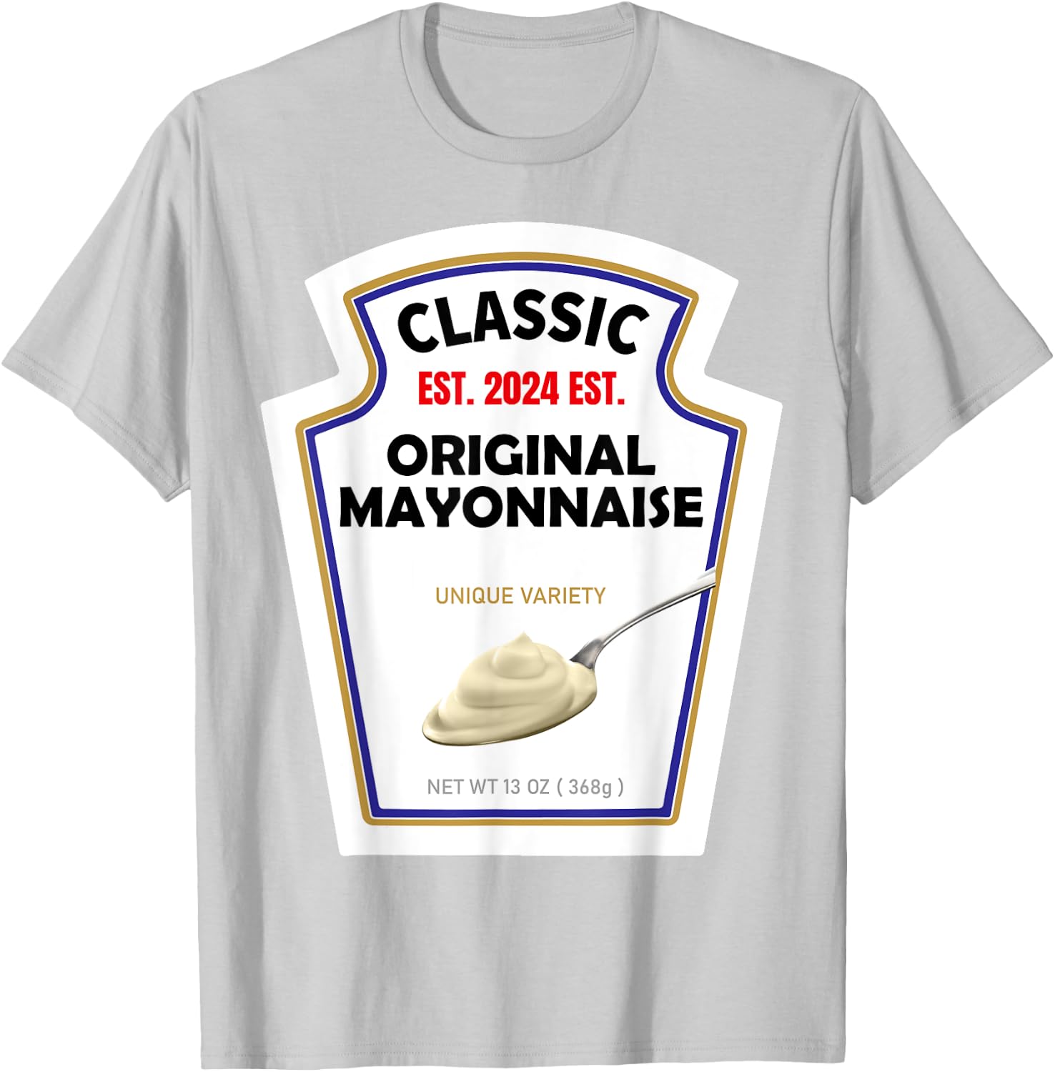 White Mayonnaise DIY Halloween Costume Couples & Group Mayo T-Shirt - T-Shirt | Ash