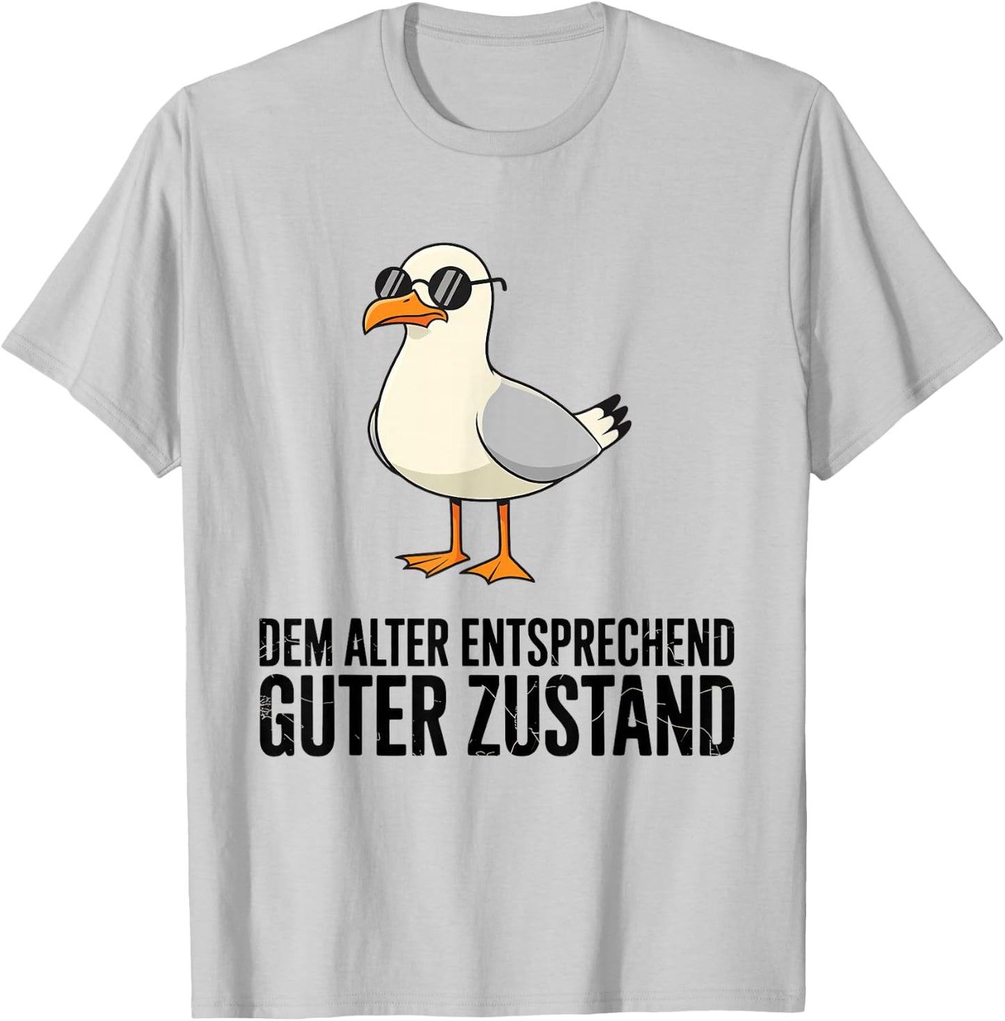 Dem Alter Entsprechend Guter Zustand Möwe T-Shirt - T-Shirt | Ash