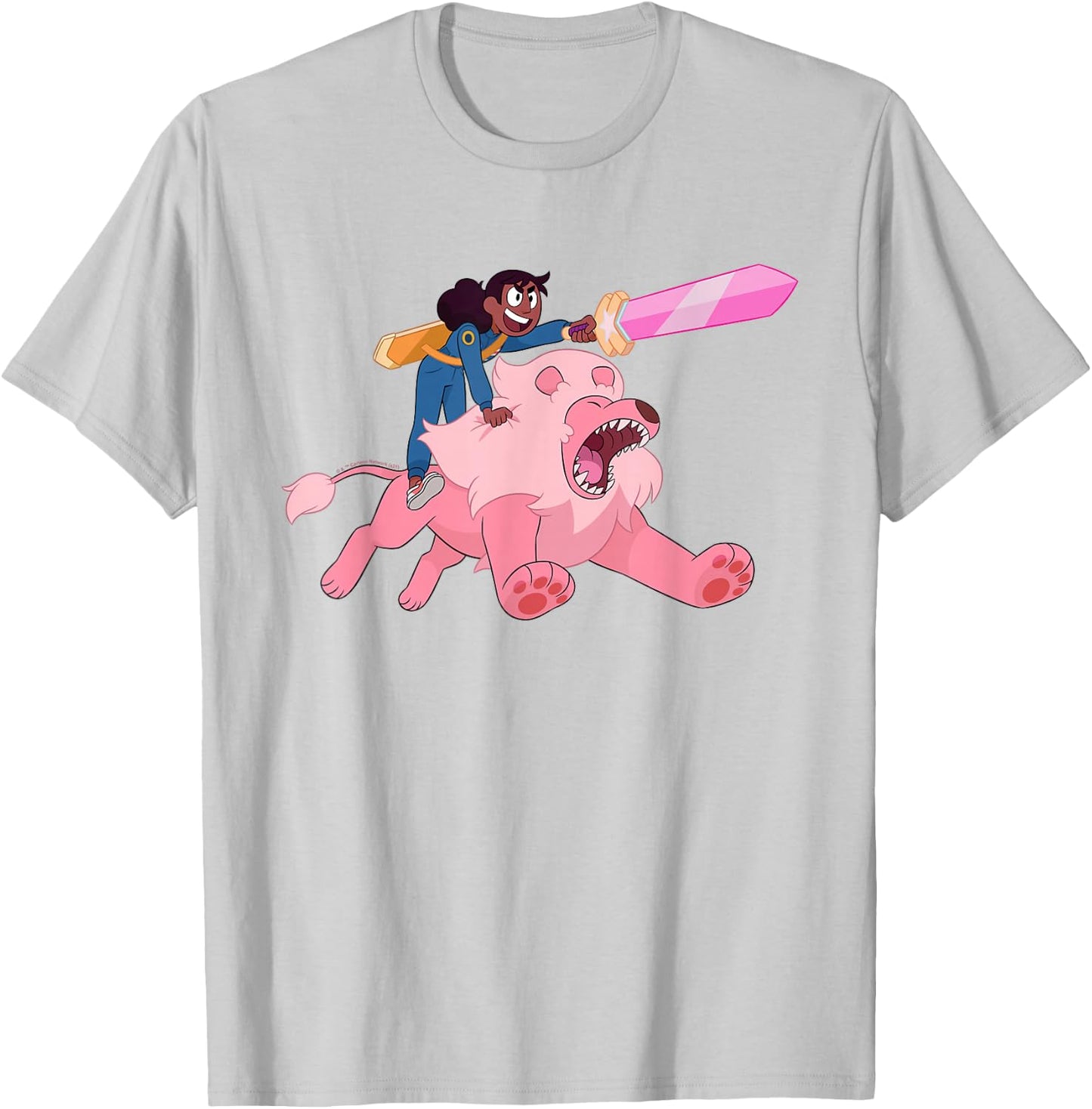 Steven Universe Connie and the Pink Lion T-Shirt - T-Shirt | Ash